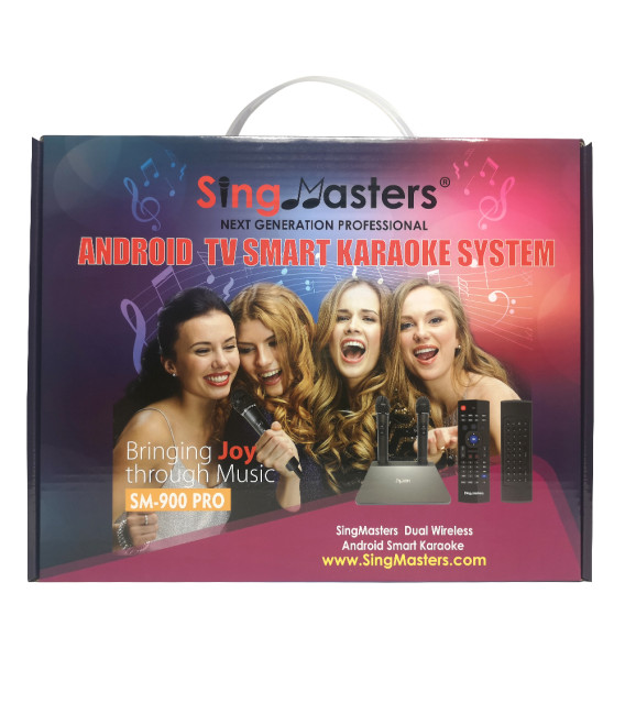 Filipino Tagalog Edition-SM900 PRO SingMasters Android TV Smart Karaoke System Machine,18K+ English/Tagalog Karaoke Songs