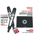 Swedish Edition-SM500 SingMasters Dual Wireless Microphones Karaoke Machine System,62 Swedish Karaoke songs