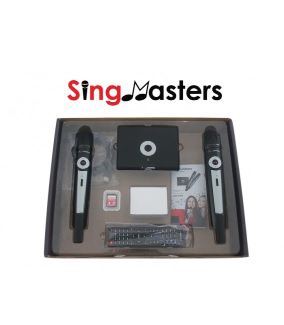 French Edition-SM500 SingMasters Karaoke System Dual Wireless Microphones