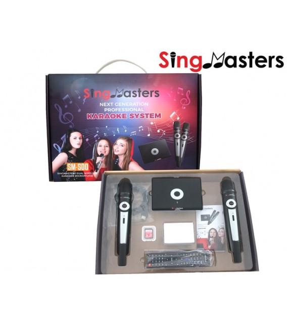 Spanish Edition-SM500 SingMasters Karaoke System Dual Wireless Microphones