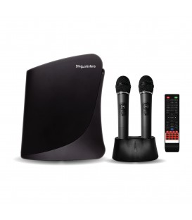 Spanish Edition-SM800 PRO SingMasters Dual Wireless Microphones Wi-Fi,YouTube Karaoke System Machine,1400+ Spanish Songs